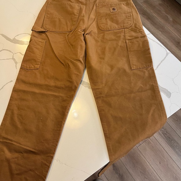 2 Carhartt 33x32 Brown Men’s Utility Work Pant Loose Fit - Picture 4 of 8